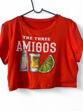 The Three Amigos Graphic Crop Top